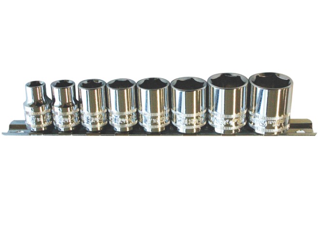 SP - 8PC 3/8 DR 6PT SAE SOCKET SET 